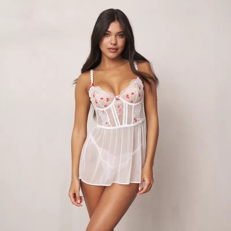Cheap Lounge Underwear Alina Babydoll (Set) - Weiß