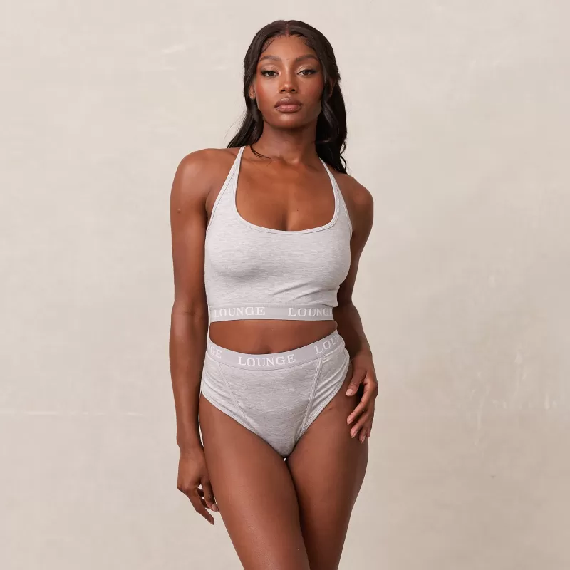 Sale Lounge Underwear Bamboo Basic Bralette - Grau