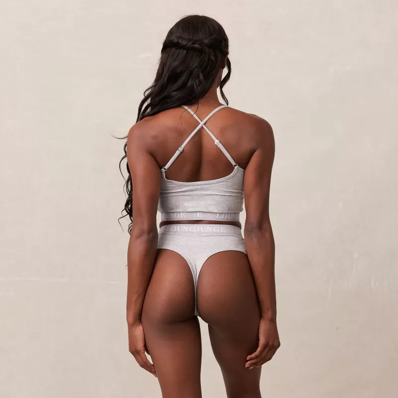 Sale Lounge Underwear Bamboo Basic Bralette - Grau