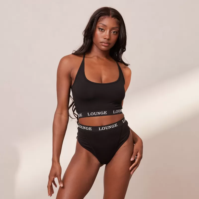 Outlet Lounge Underwear Bamboo Basic Bralette - Schwarz