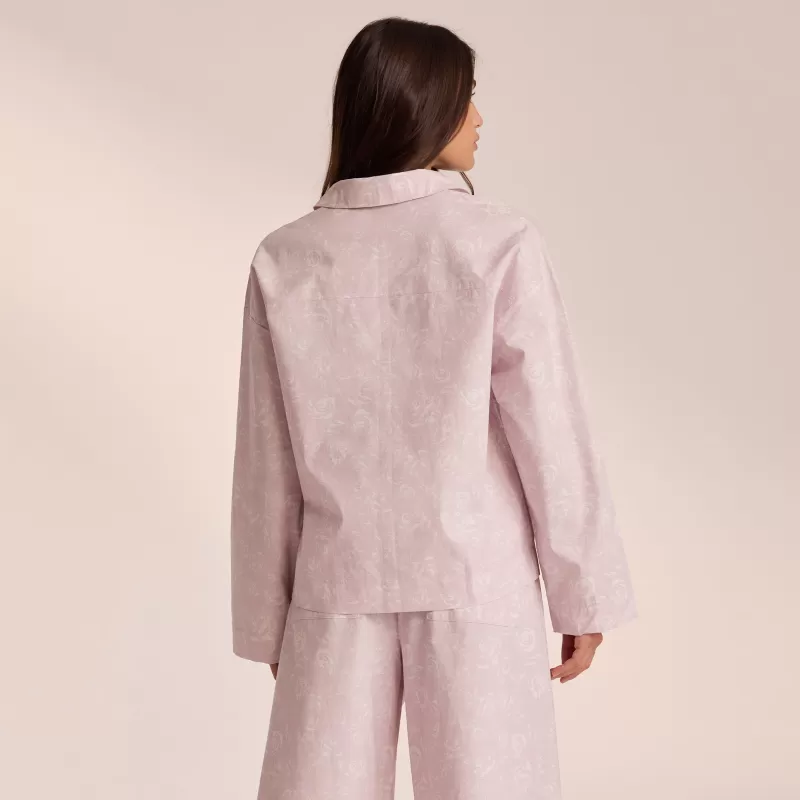 Store Lounge Underwear Baumwoll-Pyjamahemd - Flieder