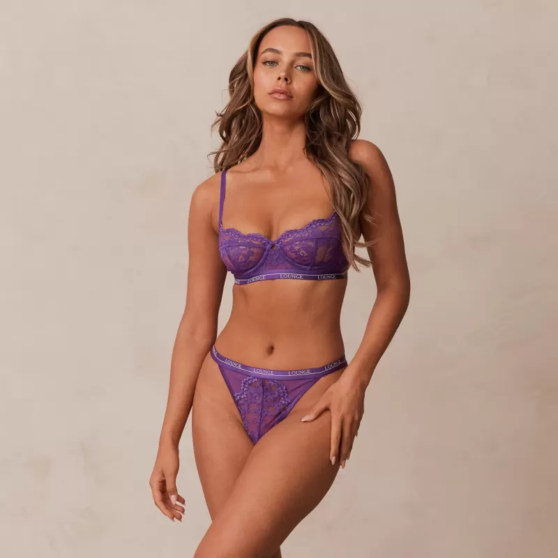 Outlet Lounge Underwear Blossom Balcony BH - Lila