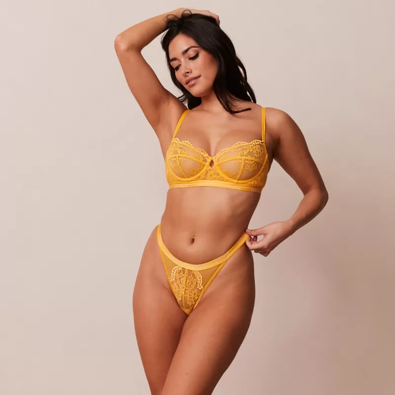 Fashion Lounge Underwear Blossom Balcony BH - Senffarben