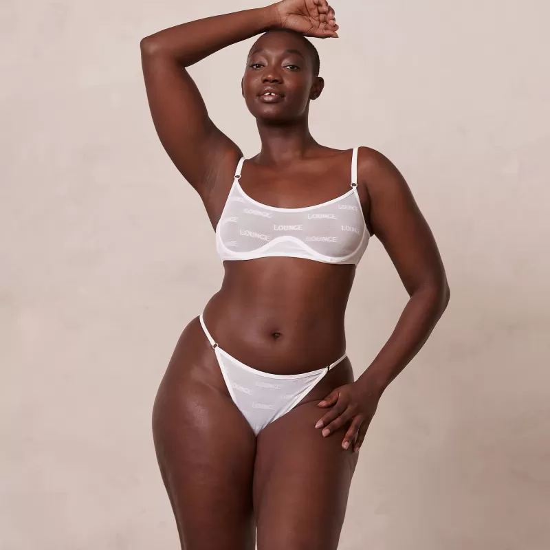 Fashion Lounge Underwear Bold Mesh BH - Weiß