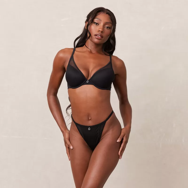 Cheap Lounge Underwear Classic Plunge T-shirt BH - Schwarz