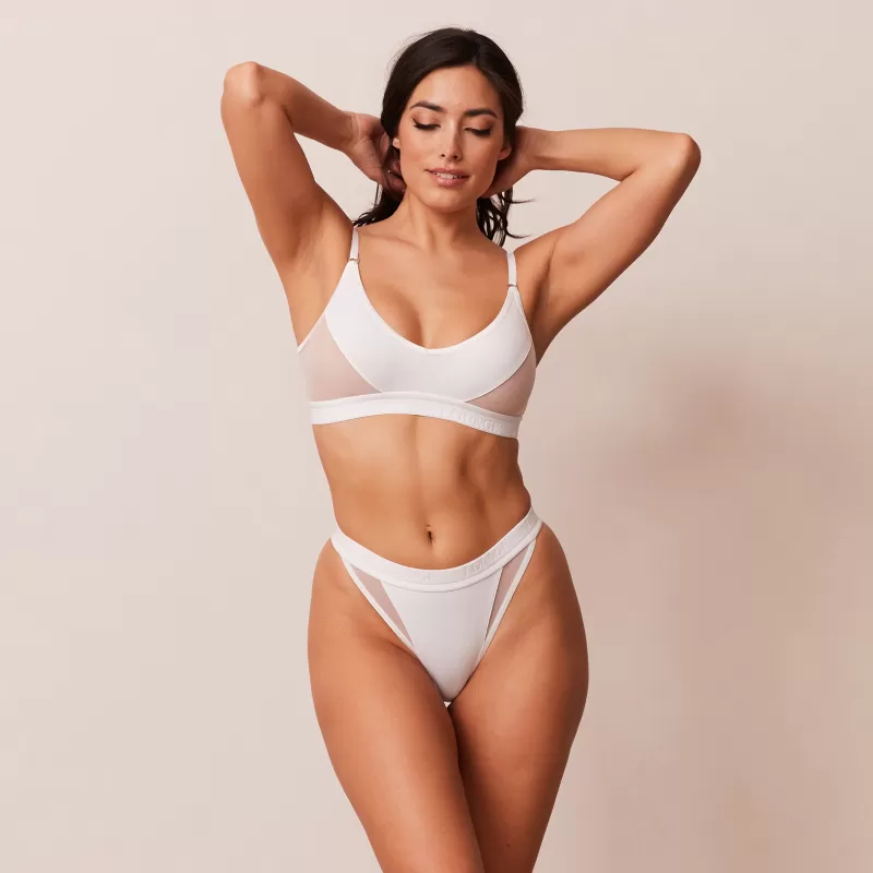 Discount Lounge Underwear Contour Mesh BH - Weiß