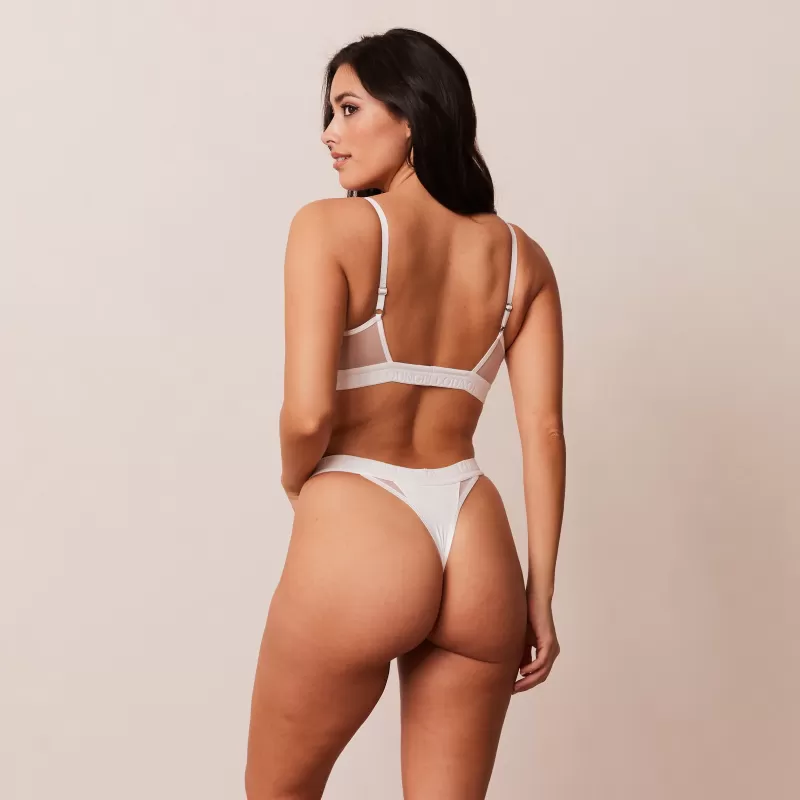 Discount Lounge Underwear Contour Mesh BH - Weiß