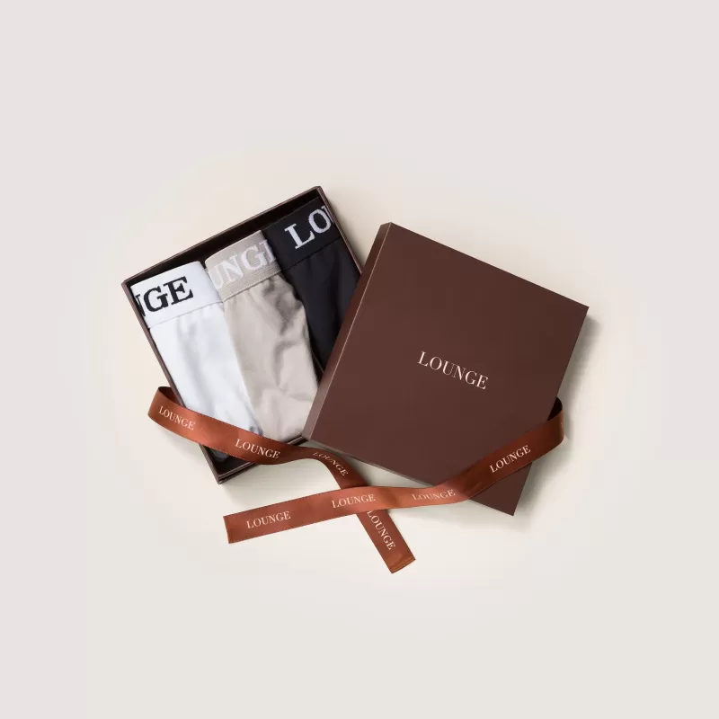 Outlet Lounge Underwear Das Klassische Geschenkset (3er-Pack) - Multi Ganz Schwarz/Ganz Weiß/Hafer