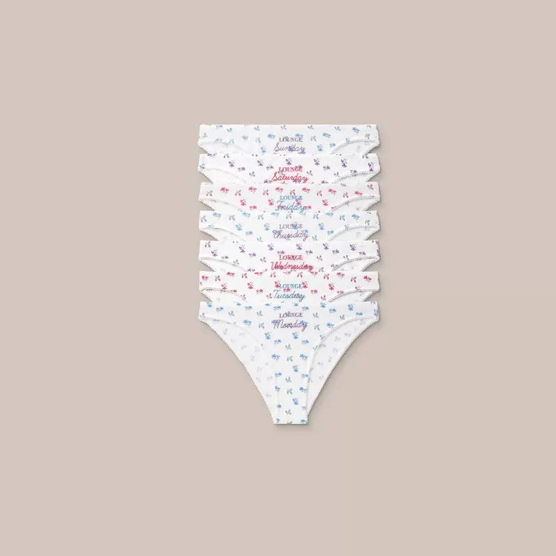 Clearance Lounge Underwear Days of the Week Slip (7er Paket) - Print