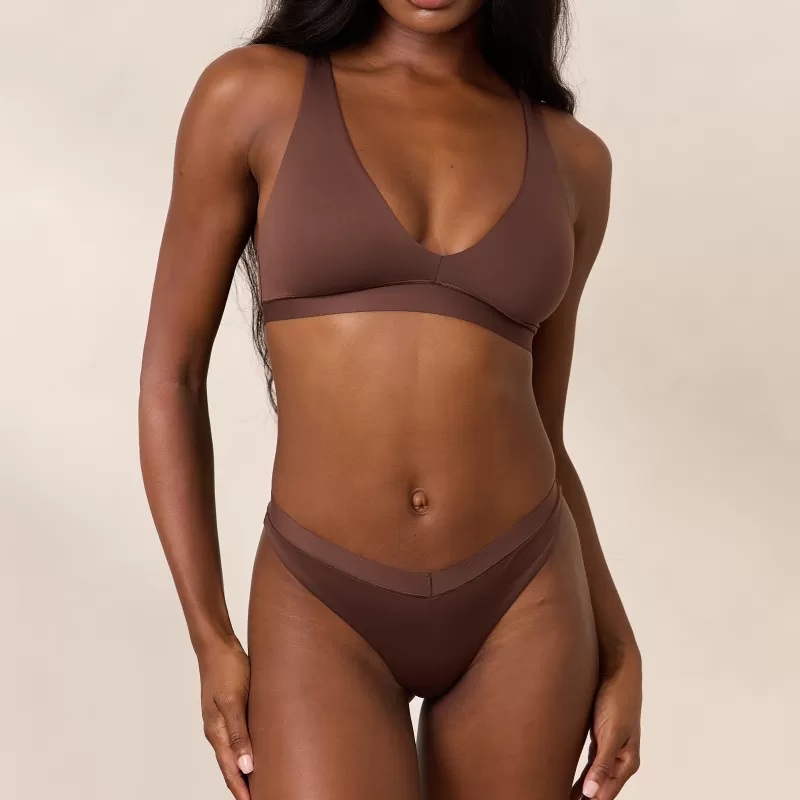 New Lounge Underwear Everyday Comfort Triangle BH - Kakao