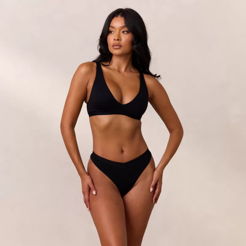 Discount Lounge Underwear Everyday Comfort Triangle BH - Schwarz