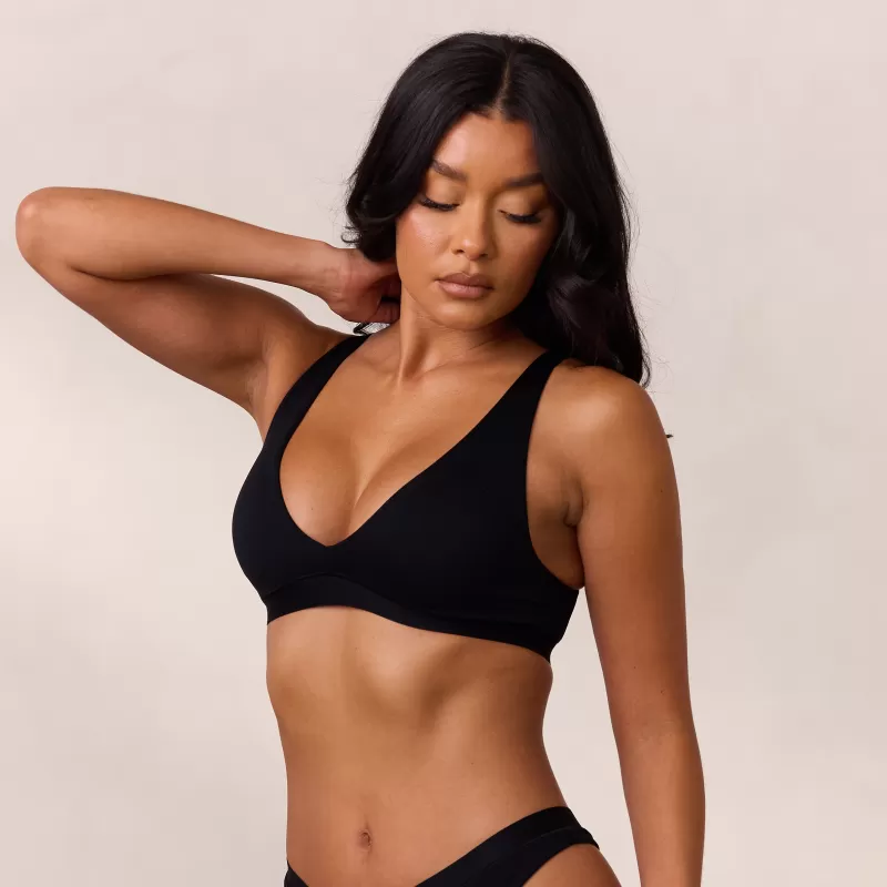 Discount Lounge Underwear Everyday Comfort Triangle BH - Schwarz