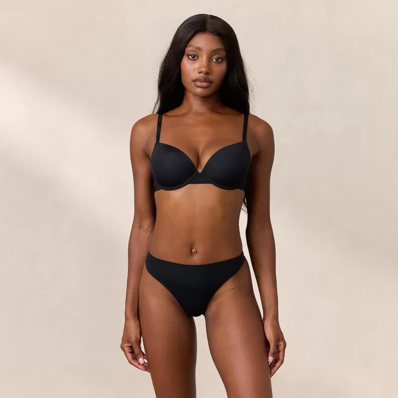 Outlet Lounge Underwear Everyday Form T-Shirt BH - Schwarz