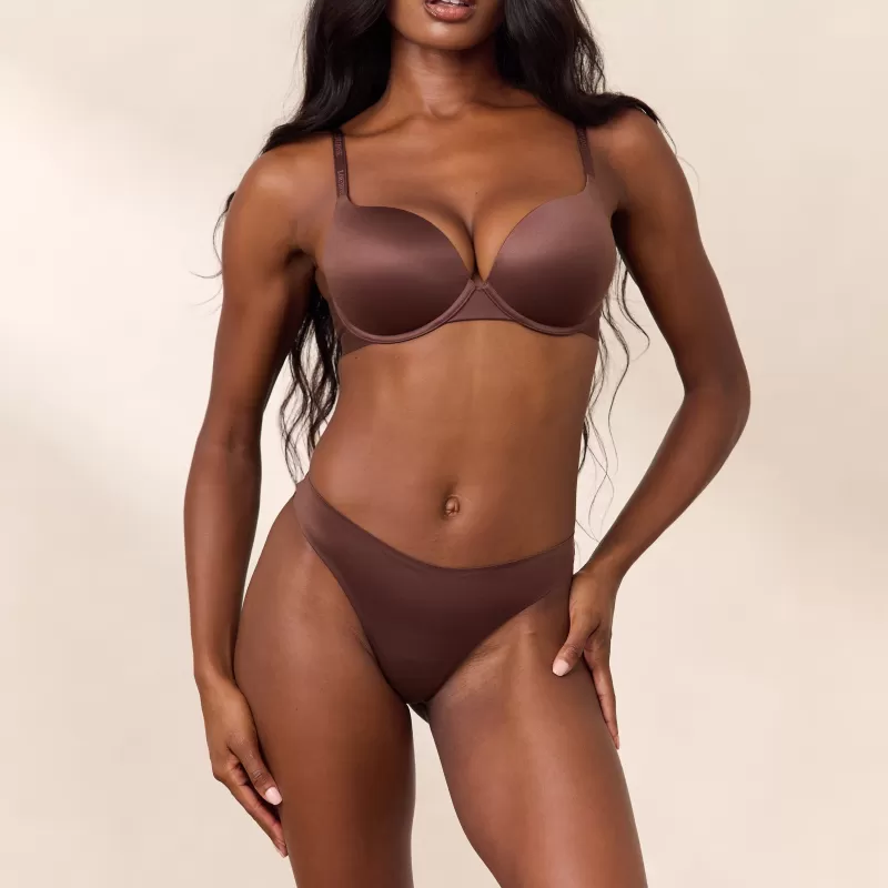 Cheap Lounge Underwear Everyday Ultimate Push-Up BH - Kakao