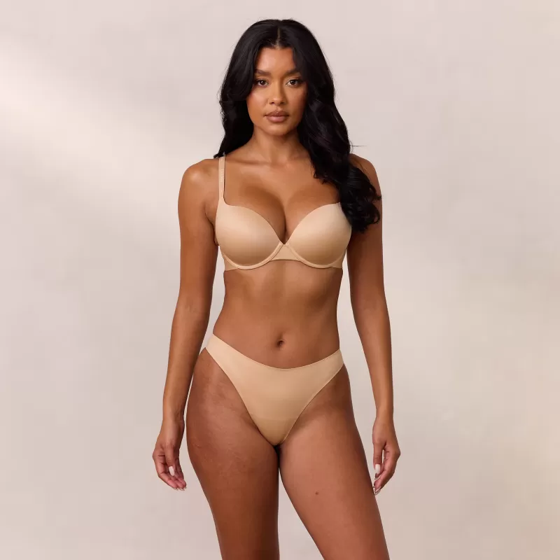 New Lounge Underwear Everyday Ultimate Push-Up BH - Sand