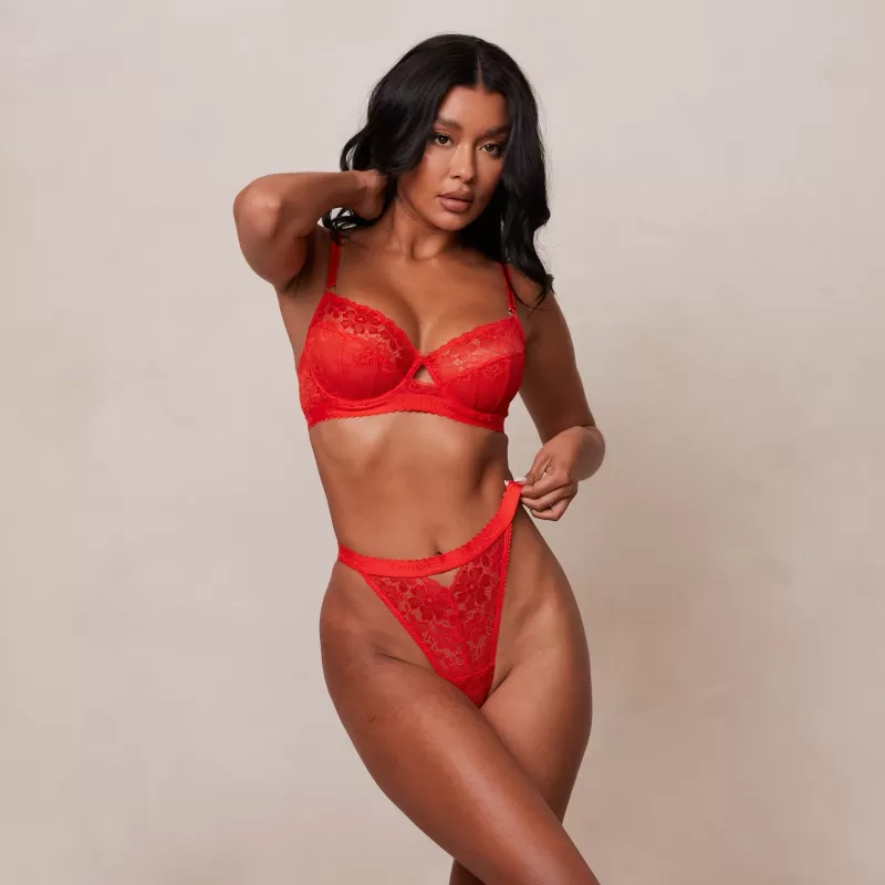 Flash Sale Lounge Underwear Flair Balcony BH - Rot