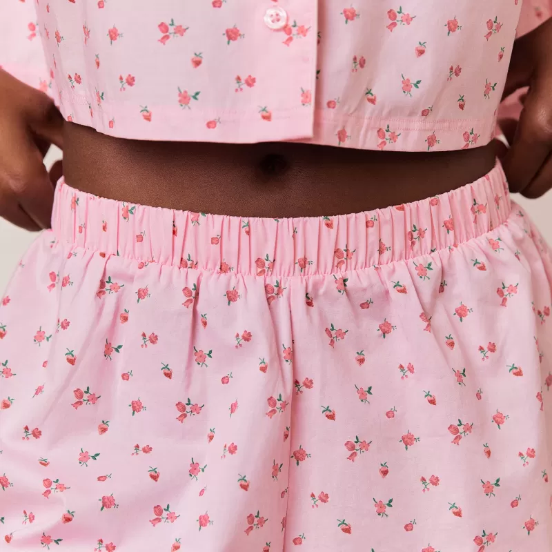 Flash Sale Lounge Underwear Floral Pyjama Shorts - Rosa Muster