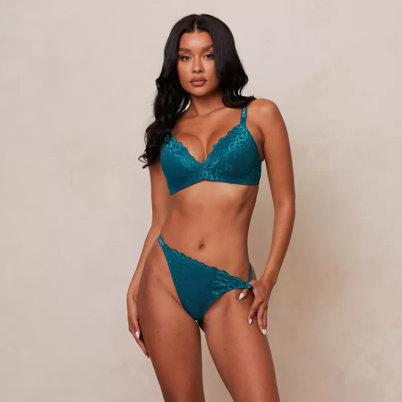 Online Lounge Underwear Lace Magic BH - Türkis