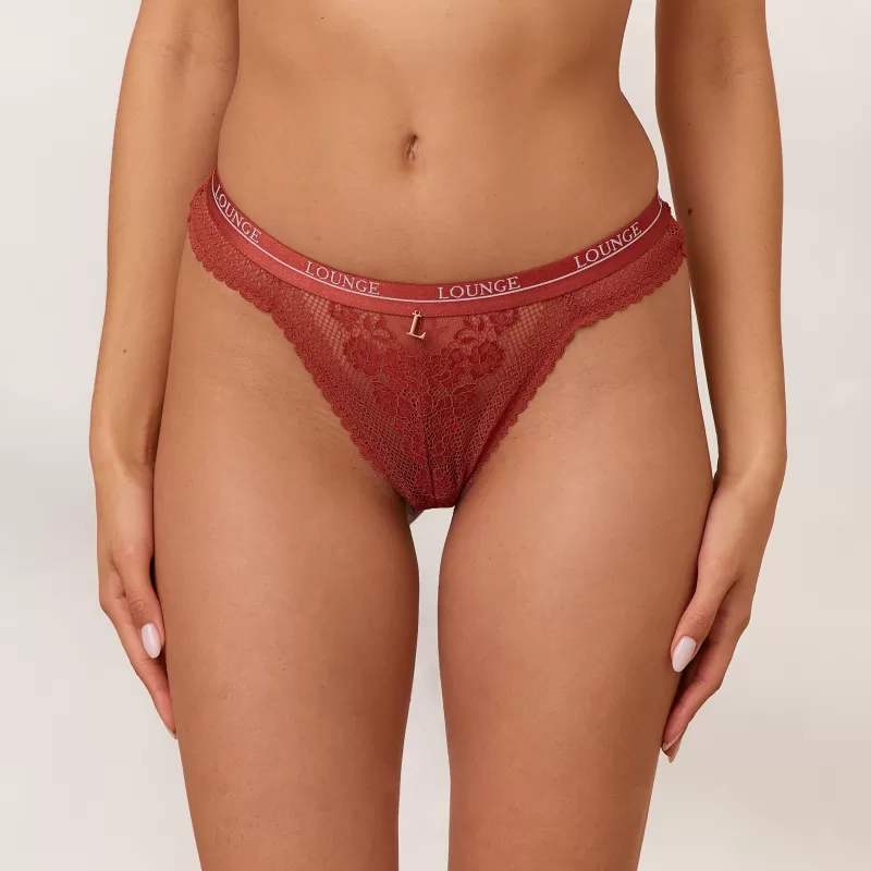 New Lounge Underwear Liberty String - Verbranntes Rot