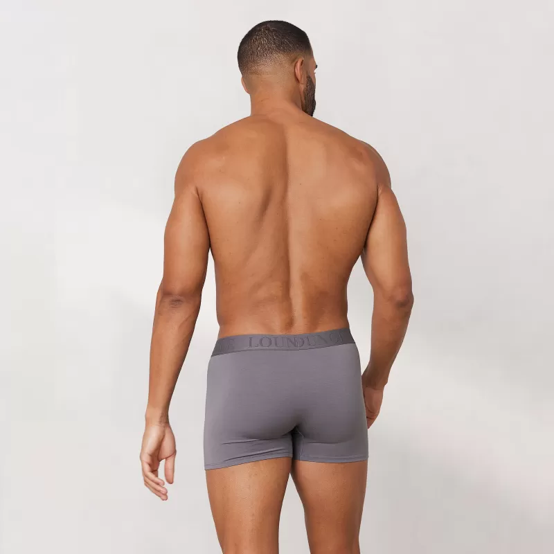 Store Lounge Underwear Luxe Herren-Boxer (3er Paket) - Dunkelgrau