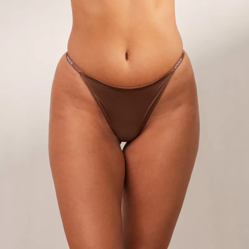 Hot Lounge Underwear Luxury String - Kastanienfarbe