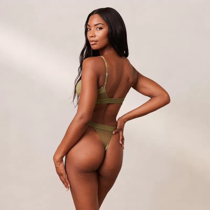 Sale Lounge Underwear Mesh BH - Khaki