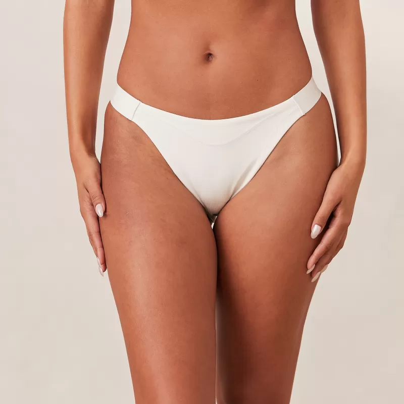 Cheap Lounge Underwear Ribbed Mindful Slip - Weiß