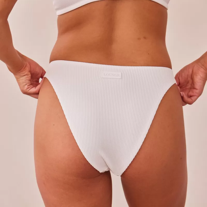 Shop Lounge Underwear Ribbed Triangle Slip - Weiß