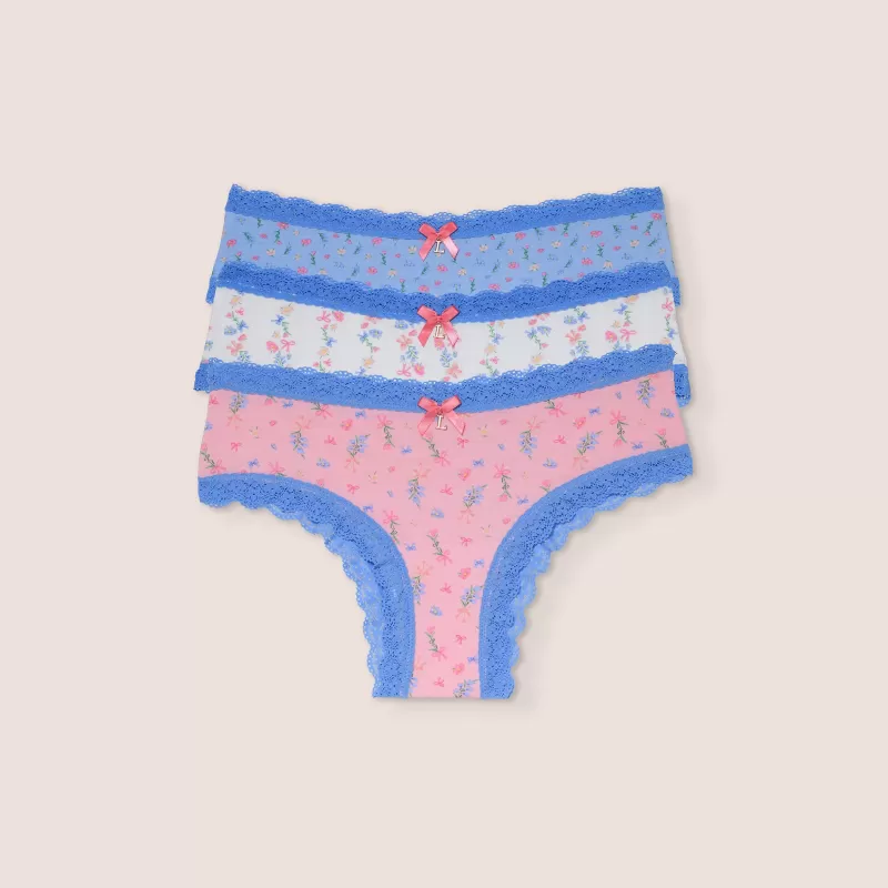 Best Sale Lounge Underwear Schleife Slips (3er Paket) - Multi