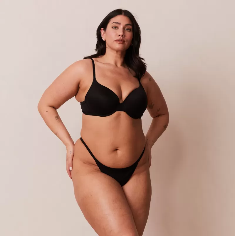 Sale Lounge Underwear Sculpt Push-Up T-shirt BH - Schwarz
