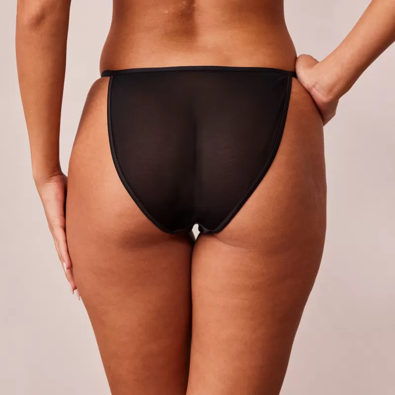 Store Lounge Underwear Soft Satin Slip - Schwarz