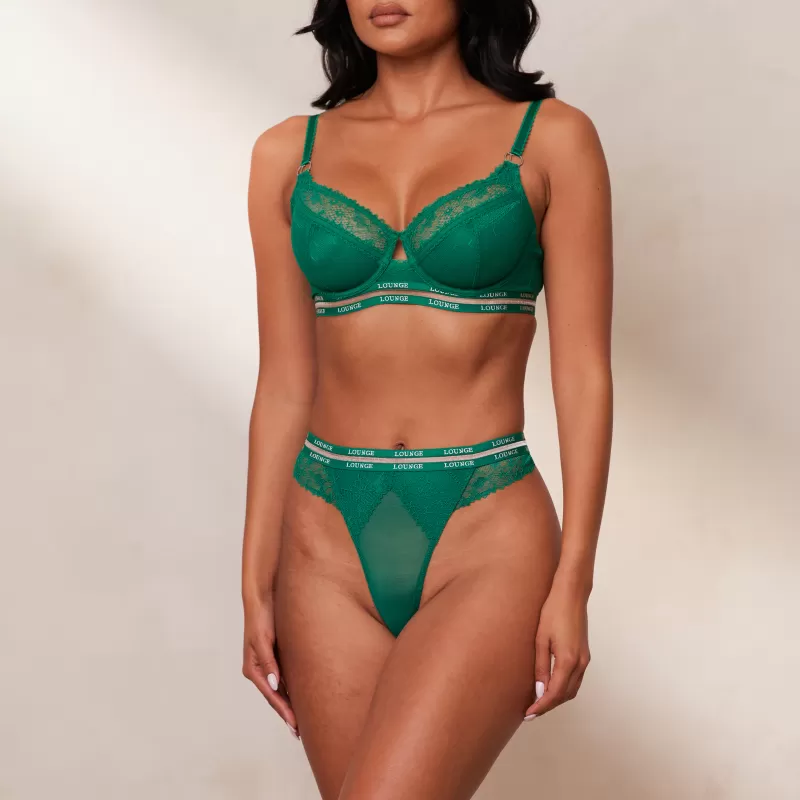 Store Lounge Underwear Vogue Balcony BH - Smaragdgrün