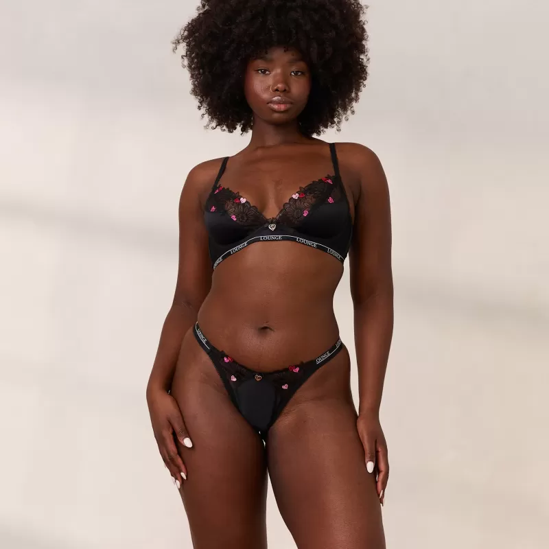Flash Sale Lounge Underwear Zalia Plunge BH - Schwarz
